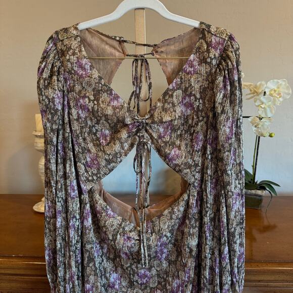 For Love & Lemons Wynne Maxi Dress NWT Size M – Romantic Purple Statement - Picture 7 of 10